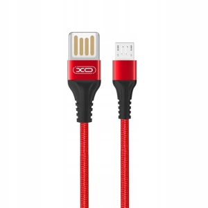 Kabel USB - microUSB 1 m 2,1A czerwony XO NB118