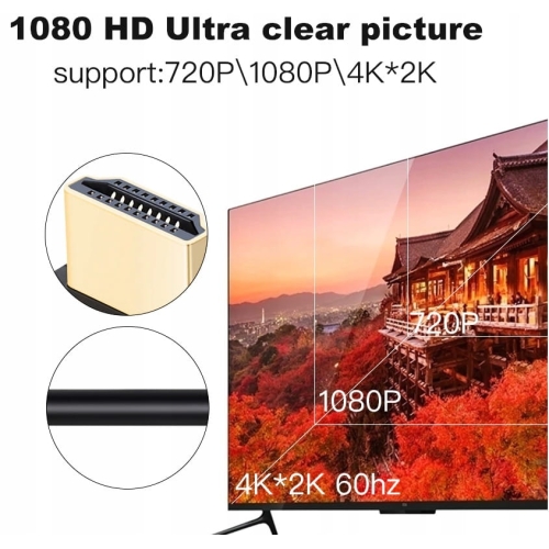 KABEL HDMI FULL HD 3D 4K x 2K DVBT GOLD